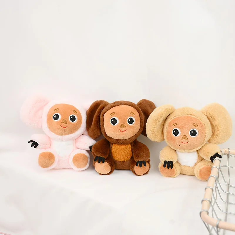 new Cute  creative big ears little monkey plush toy pendant soft cute monkey doll fashione keychain couple cool bag accessories