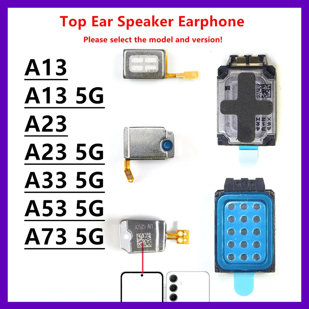 For Samsung Galaxy A73 A13 A23 A33 A53 4G 5G Top Ear Speaker Earphone Built-in Sound Replacement Earpiece