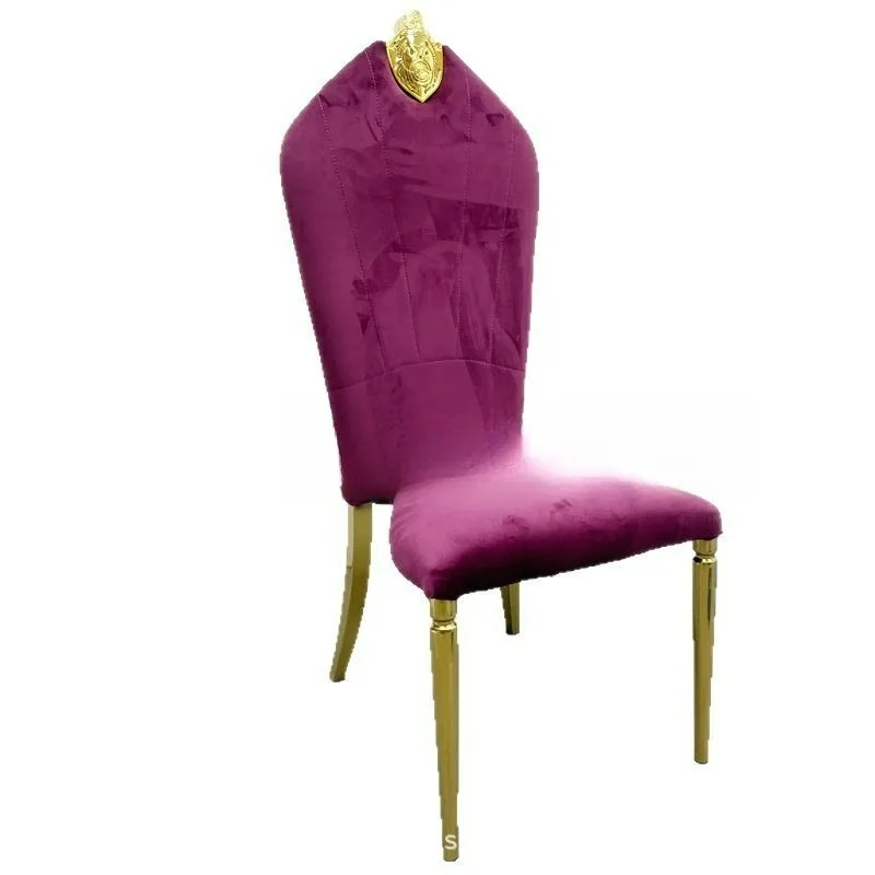 

Premium Light Luxury Hotel Banquet Chair Stainless Steel Wedding Restaurant Hotel Chair Stackable Wedding Banquet Back Chair