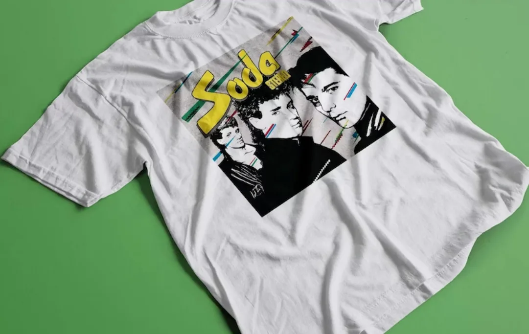 

Soda Stereo Новая классическая футболка в стиле ретро