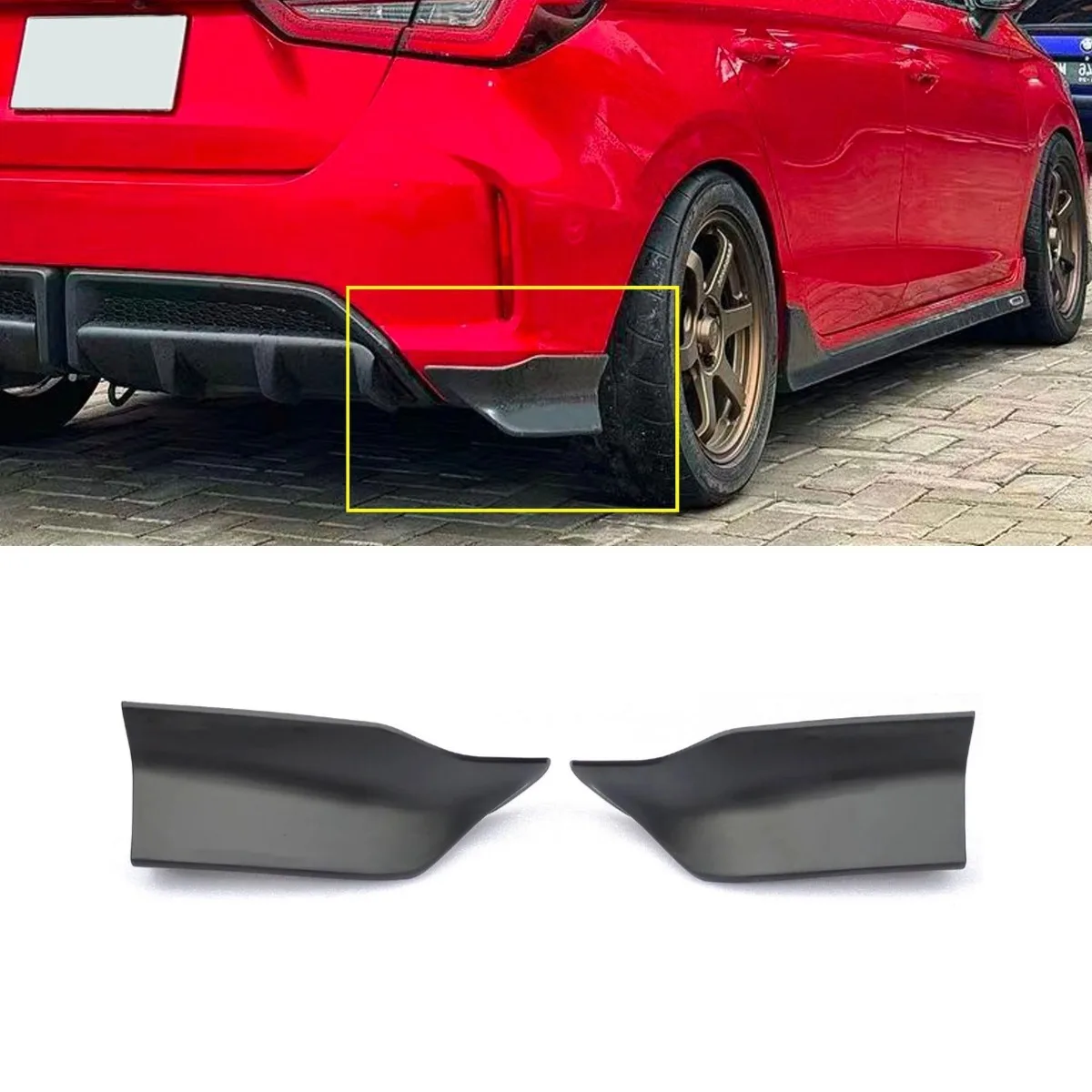 Car Rear Package Corner Anti Scratch Corner Protector For Honda City Hatchback 2020-2025 Body Kit Car Accessories