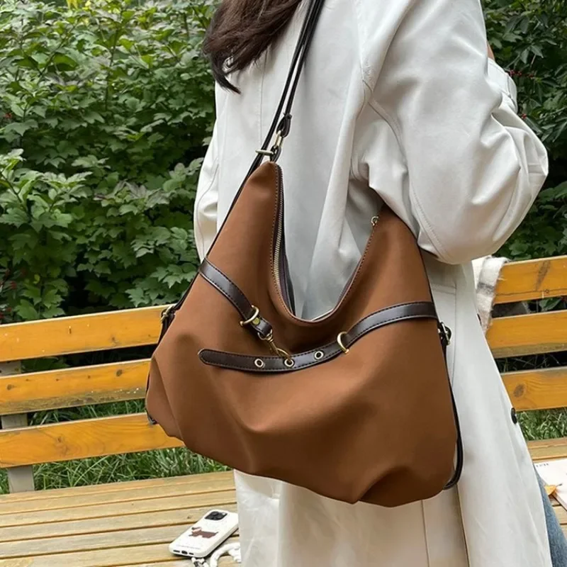 

Simple Classic Luxury Diaper Bag For Women Crossbody Handbag Vintage Leather Tote Large Capacity Unique Letter Logo Minimalist