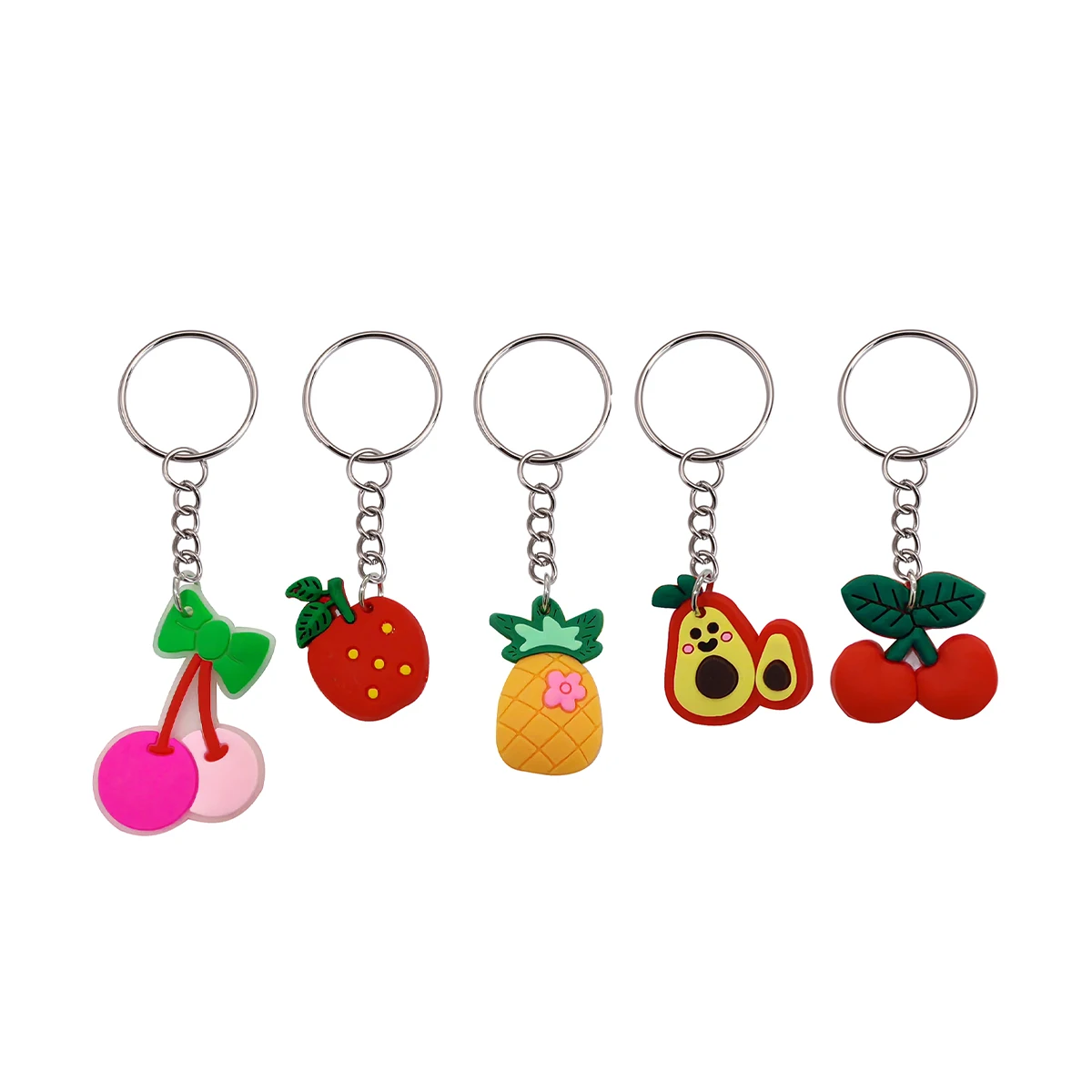 30 Stück, verschiedene Designs, imitierte Cartoon-Frucht-Schlüsselanhänger, niedliche Accessoires für Handtaschen, Rucksäcke und Taschen, als Mitbringsel für Partys oder als Geschenk. – Detail 6