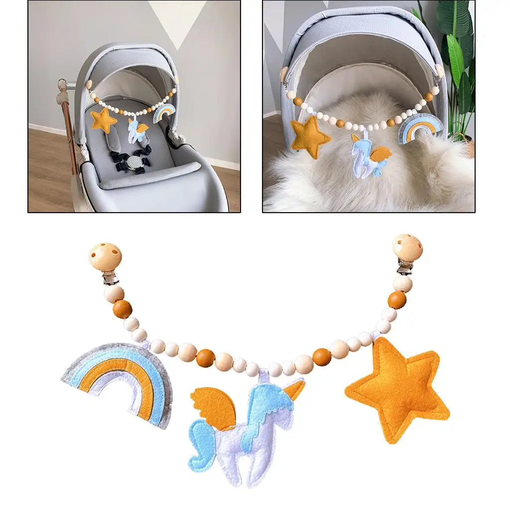 Newborn Teething Toys for 0-6 and 6-12 Months for Infants, , Wooden Bead Chew Natural Teething for Babies