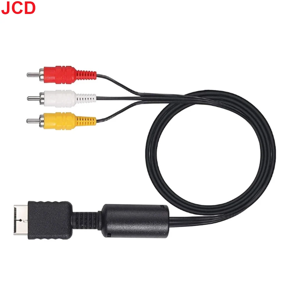JCD 1 قطعة ل PS3 PS2 PS1 6ft/1.8M AV كابل الفاصل RCA الصوت والفيديو تمديد الحبل لمراقبة التلفزيون RCA سلك محول محول #6