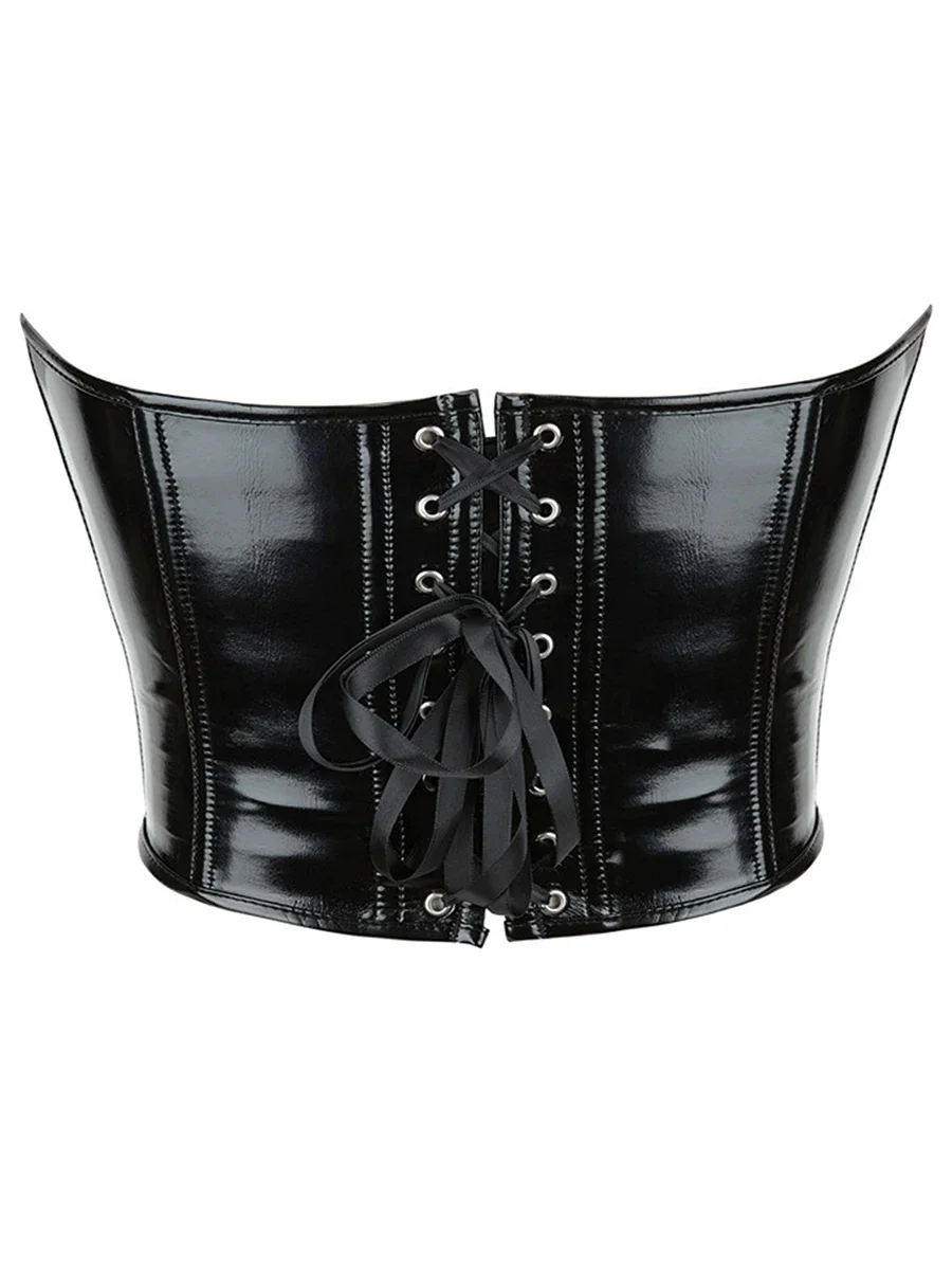 المرأة بو الجلود بوستير عودة جلد متابعة الأسماك الجوفاء مشد منحني هملين المحاصيل تانك القمم #3