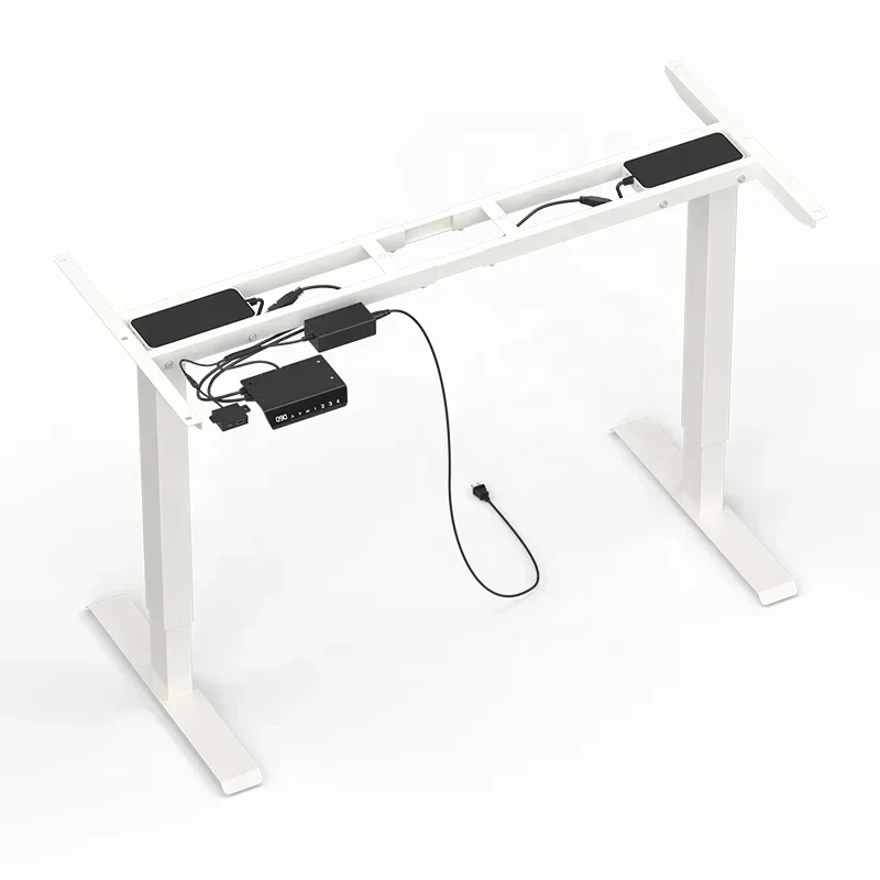 High-quality Luxurious Dual Motor Office Height Adjustable Ergonomic Motorized Standing Desk Wood Tables Electric Smart Sit