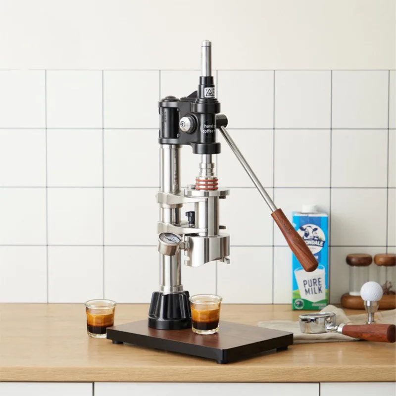 Hand pressure coffee machine, manual espresso commercial household, outdoor extraction variable pressure pull rod coffee machine