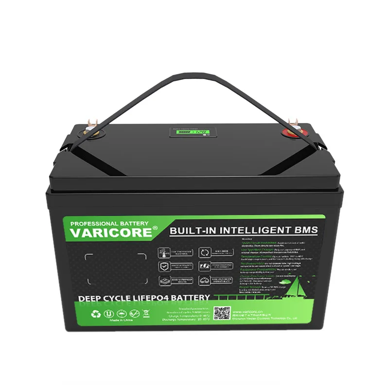 VariCore 12.8V 180AH LiFePO4 バッテリー 12V リチウム電池 8000 サイクル USB3.0 出力ツーリングカーソーラー風ゴルフカート免税