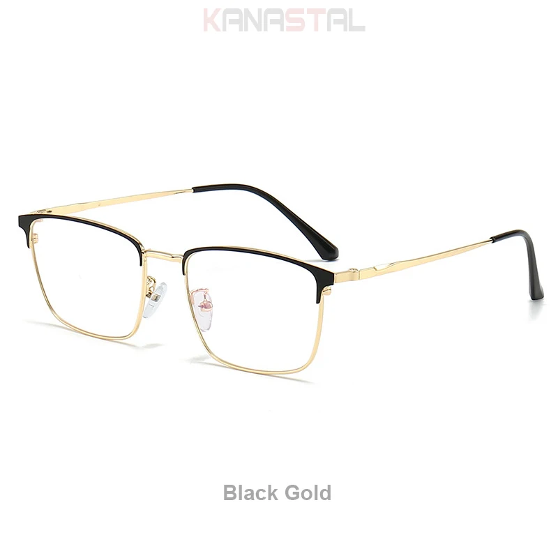 Men Prescription Glasses Optics Lenses  Reading Glasses Women Blue Light Blocking Myopia Eyewear Metal Titanium Eyeglasses Frame