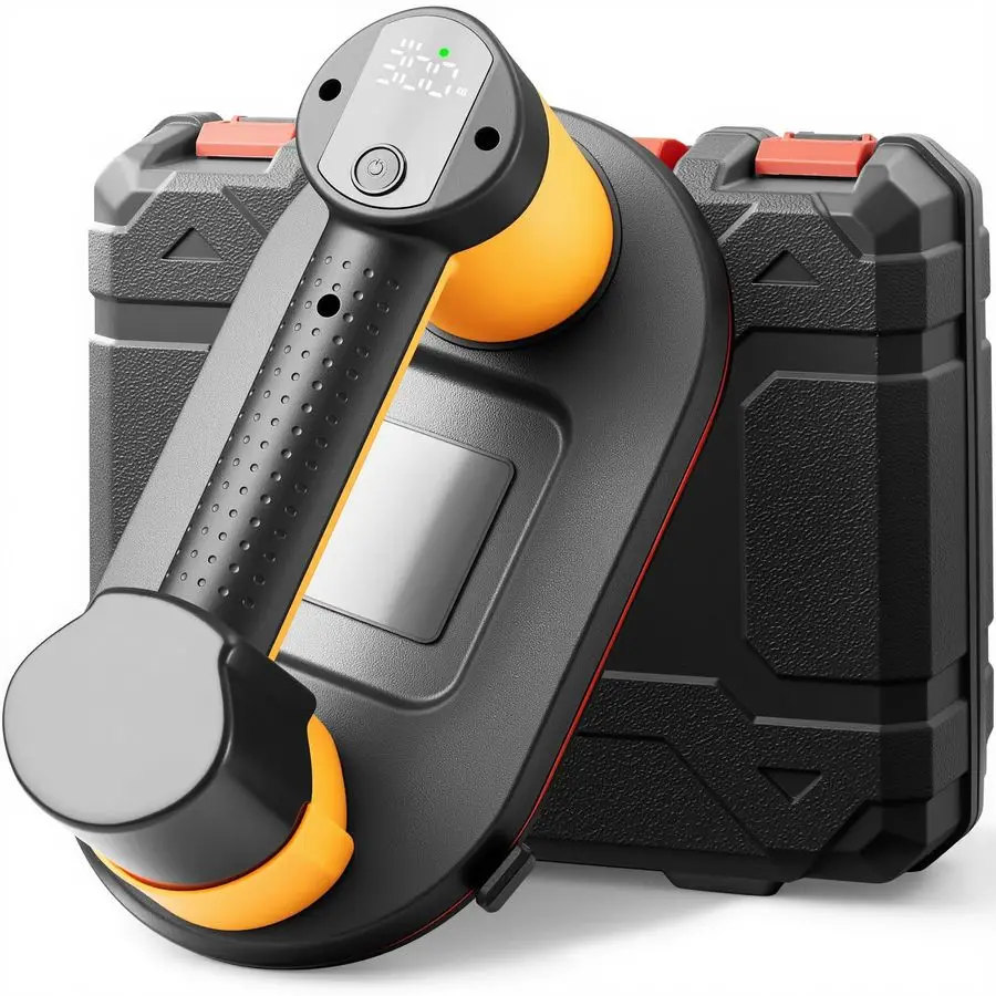 

Электрические присоски для стекла, беспроводной вакуумный подъемник на присоске, мощность всасывания 660 фунтов, двойной двигатель, аккумулятор емкостью 5400 мАч, тяжелый ду