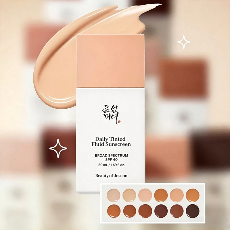 Korean Beauty of Joseon Daily Tinted Fluid Sunscreen 50ml Spf Facial Broad Spectrum SPF 40 UV Protective Suitable Cream Natural