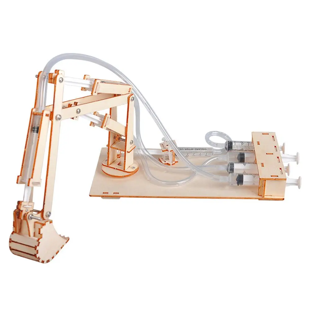 Hydraulic Excavator DIY Student Technology Production Science and Education Small Toy Model Science Experiment Toy