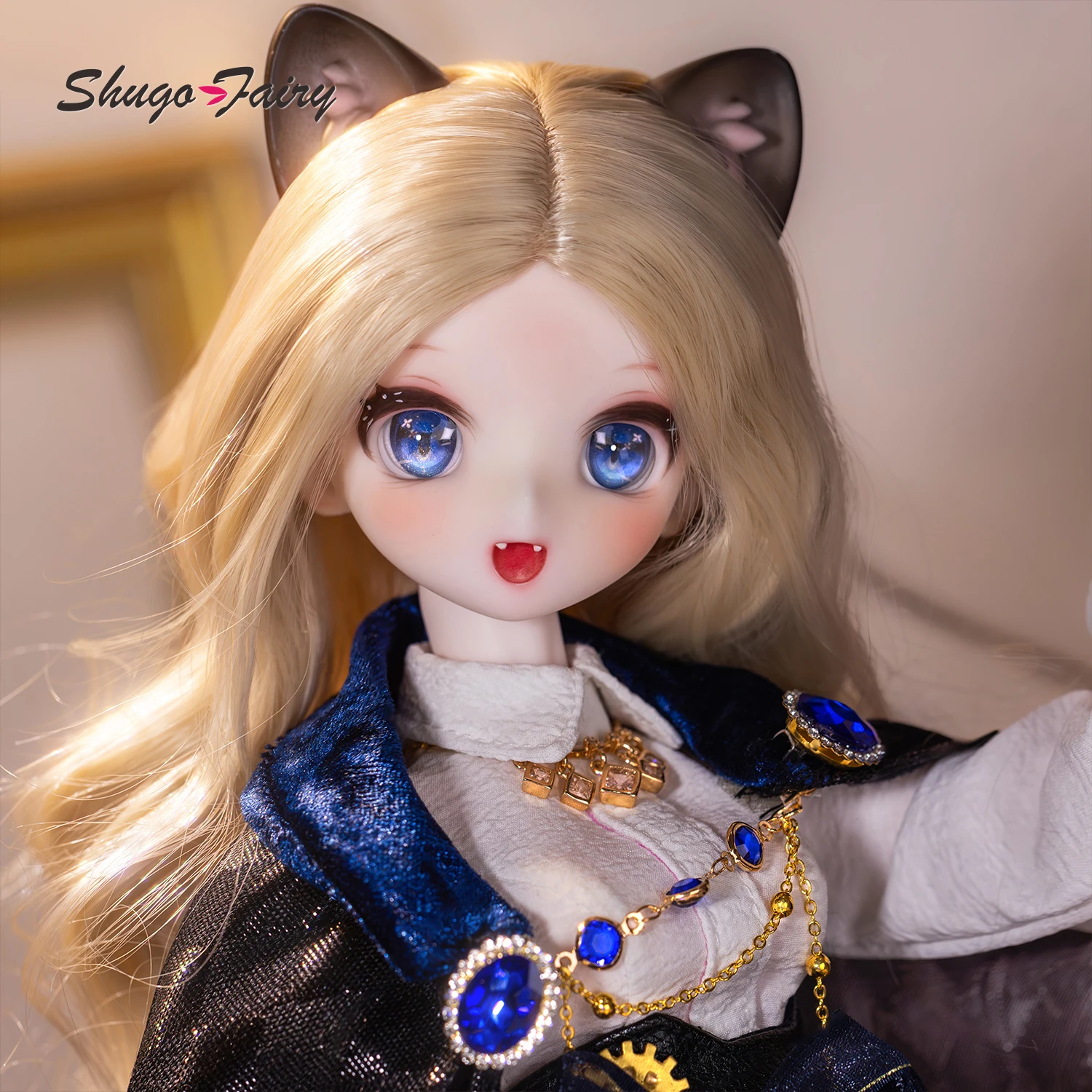 ShugaFairy Xingxing C D BJD Doll 1/4 Resin Fullset Handcrafted Vintage Noble Cat Thief Gem Decor Outfit Ball Jointed Doll - view 3