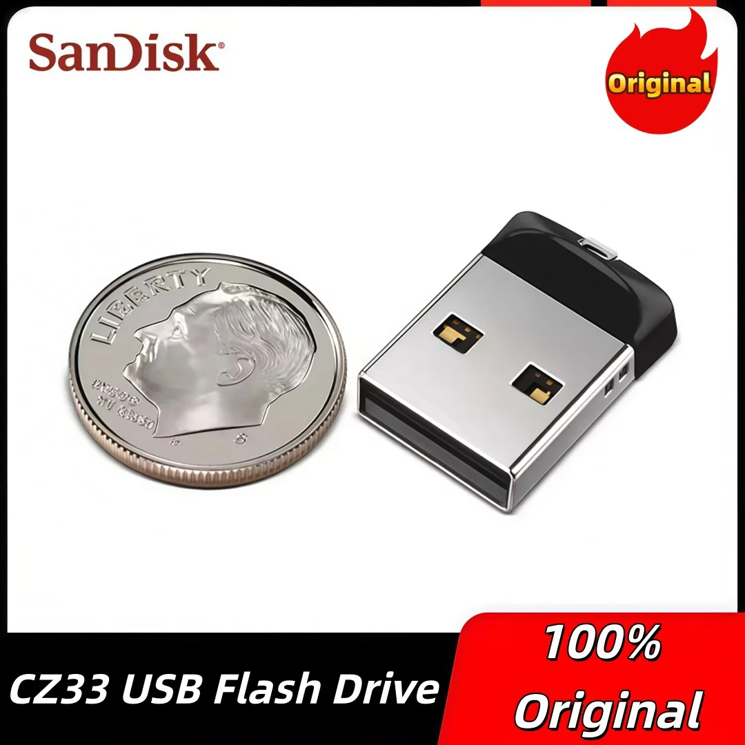 

SanDisk CZ33 8GB USB Flash Disk USB2.0 Mini Pen Drive Memory Stick Pendrive Storage Flash Disk Original