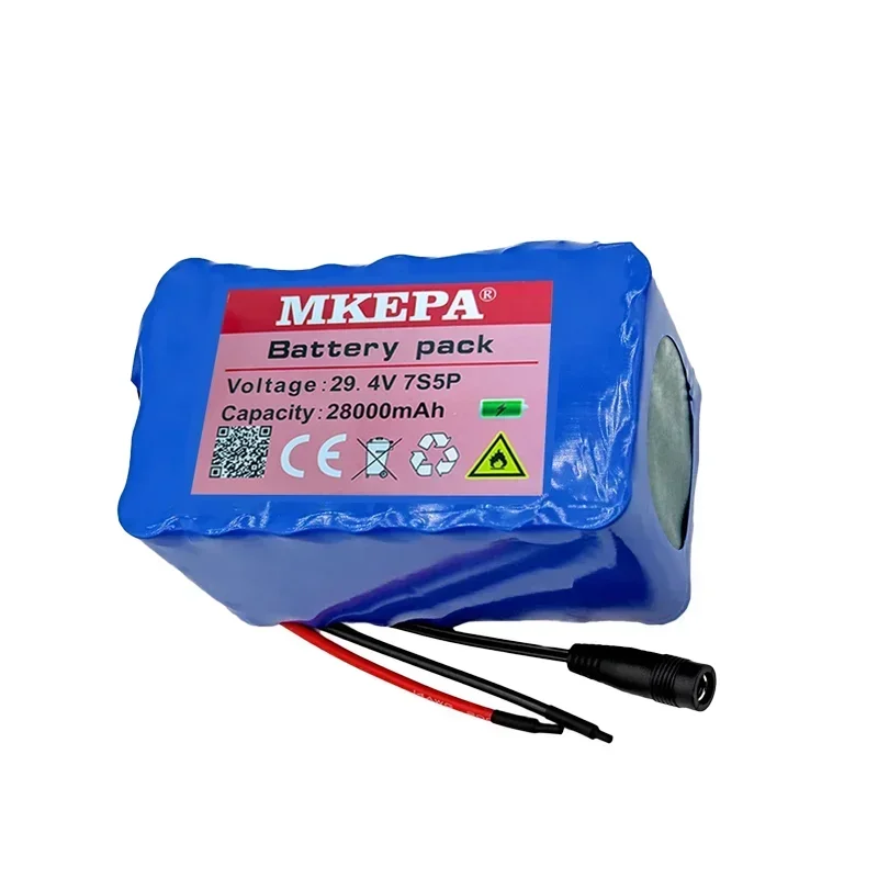7S5P قوة بطارية ليثيوم أيون 24 فولت 15A BMS 29.4 فولت 28Ah P108 مناسبة للكرسي المتحرك المركبات الكهربائية سكوتر كهربائي + شاحن 2A