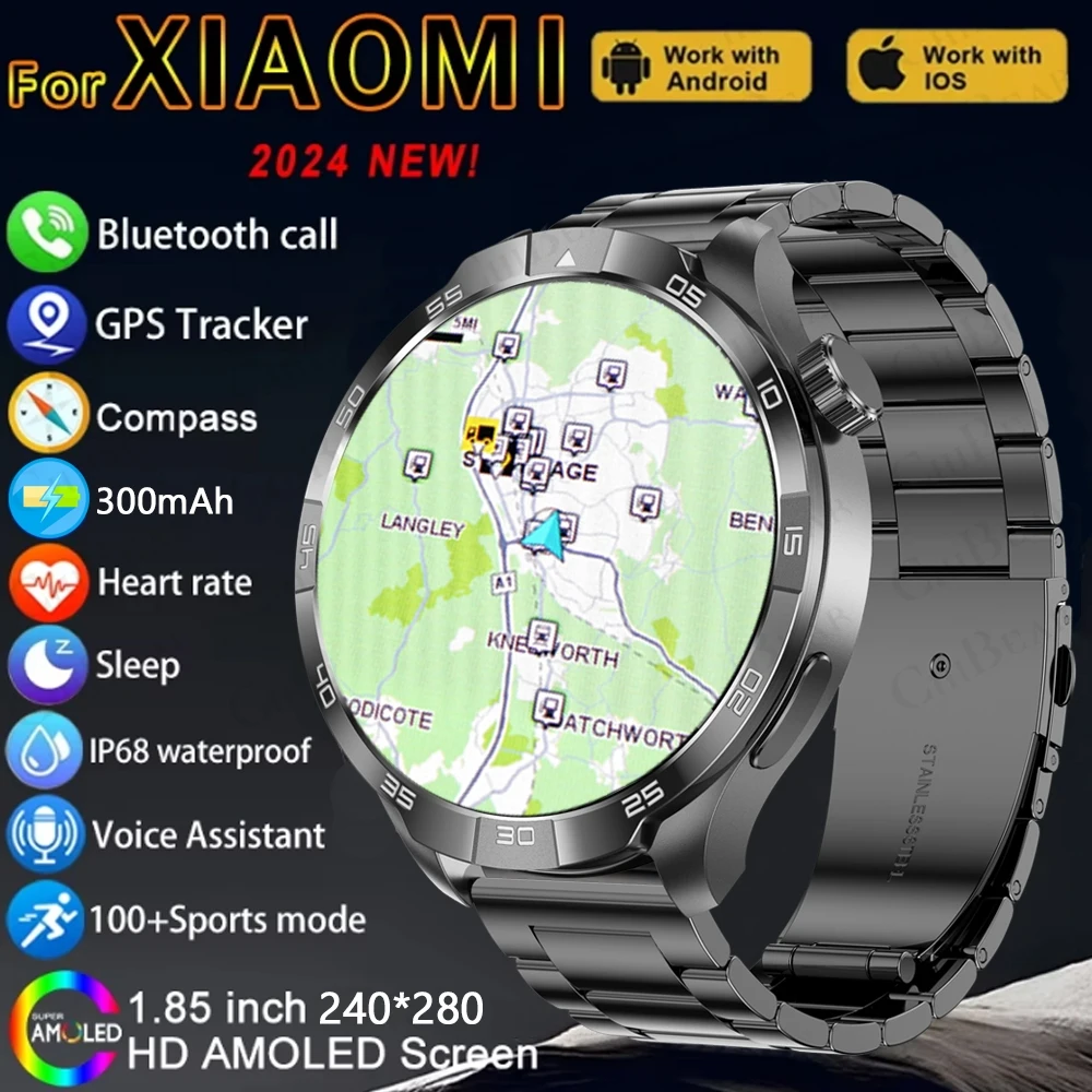 

New For Xiaomi Smart Watch Men NFC GPS Sports Watch 410 mAh Battery Outdoor Sports Fitness Waterproof Bluetooth Call Smartwatch