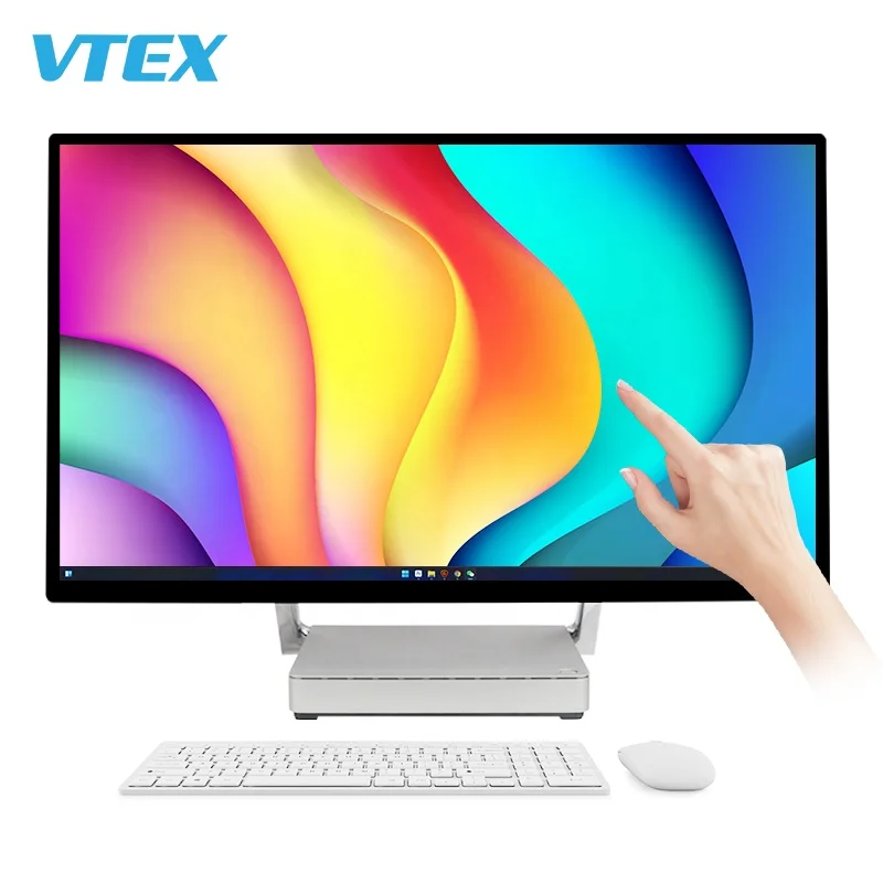 Vtex Popular Computer All In One I7 32Gb Ddr4 1Tb All In One Desktop 4K Ips Touch Screen All In One Computer 27 Inch With Ups