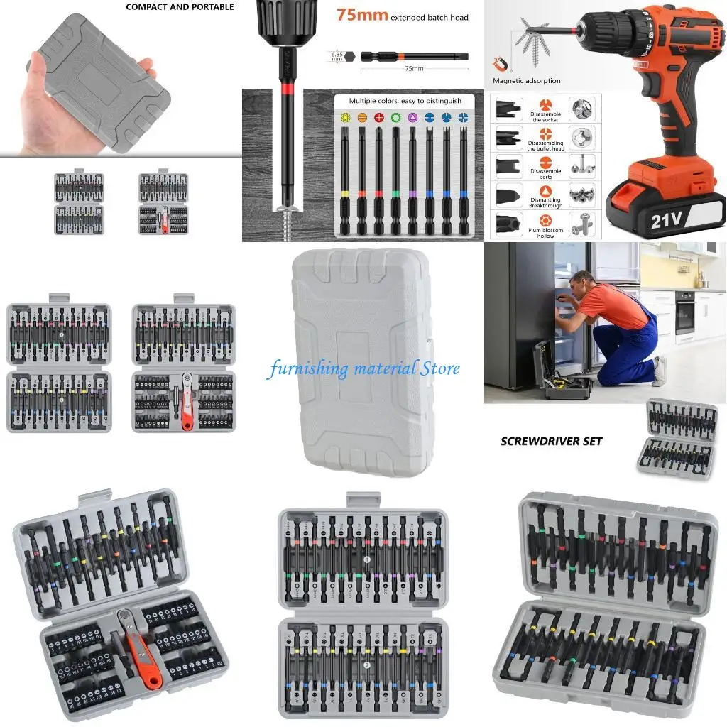 Y5GD magnetische ratelsleutel-schroevendraaierset met brede koppen, essentieel voor huishoudelijke reparaties, auto-onderhoud,