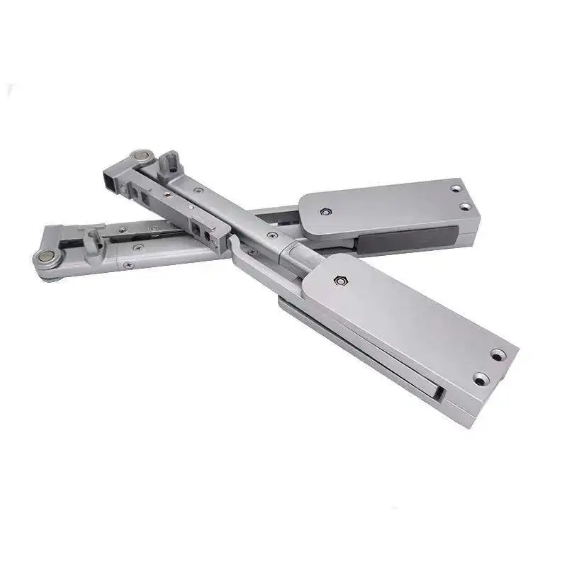 Bus door translation hinge left and right swing support bar with buffer door and window brackets