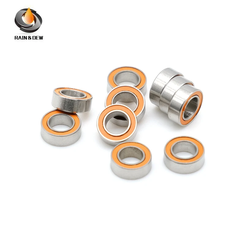 1 szt. SMR105 2RS CB 5x10x4mm ABEC-7 LD Łożysko hybrydowe ceramiczno-śrubkowe ze stali nierdzewnej bez smaru, szybkie obracanie, 3x8x4 4x7x2.5 5x8x2.5mm — zdjęcie 2