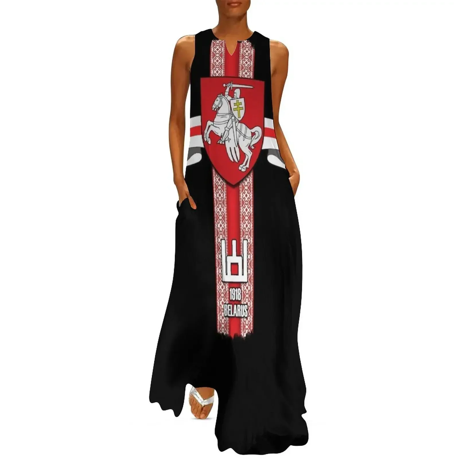 

Belarus Pahonia Long Dress Dress women summer dress korean women summer