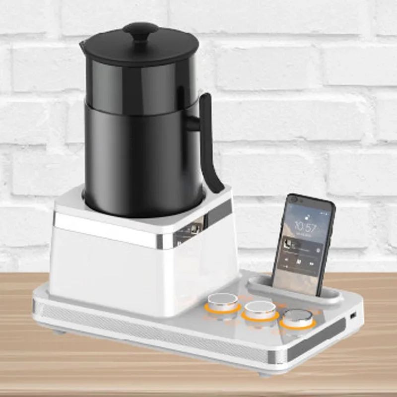 &220V/110V Cold Brew Coffee Maker, Commercial Coffee Maker, 1L/5-Minute Brewing Capacity, Multifunctional Phone Holder