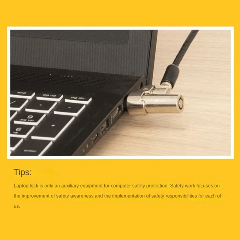 Computer Lock Laptop Lock Suitable for 6mmx2.5mm Nano Lock Hole for Laptop Security Key Lock-A62I - view 6