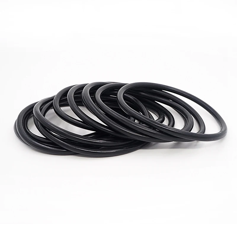 EPDM CS1/1.2/1.5/1.9mm OD4-50mm Black EPDM Rubber Screw Gasket Sealing Ring Waterproof Washer Rubber Sheet Rubber Ring