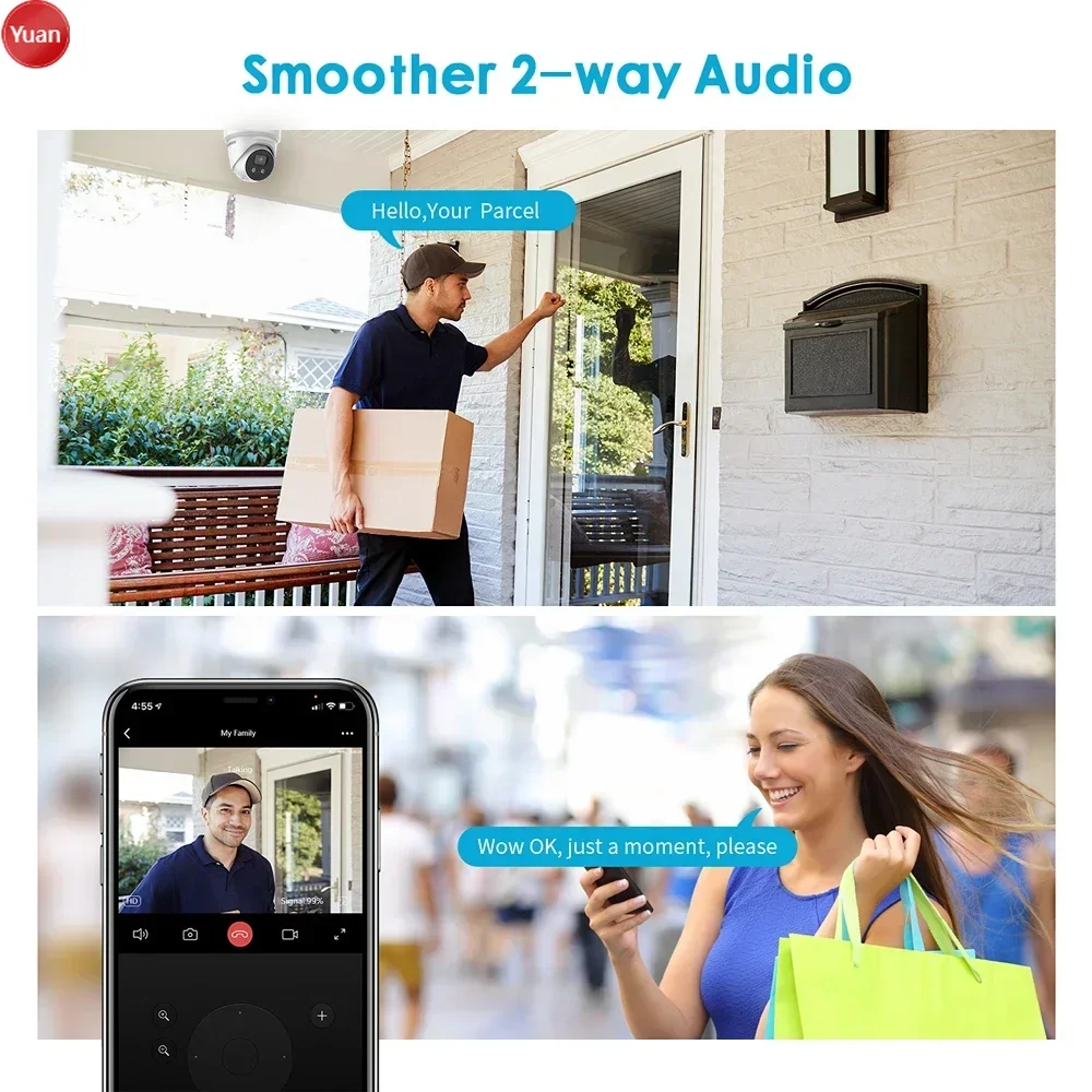 

4K 8MP Acusense Fixed Turret DS-2CD2386G2-ISU/SL POE IP CCTV Camera Security Network Camera