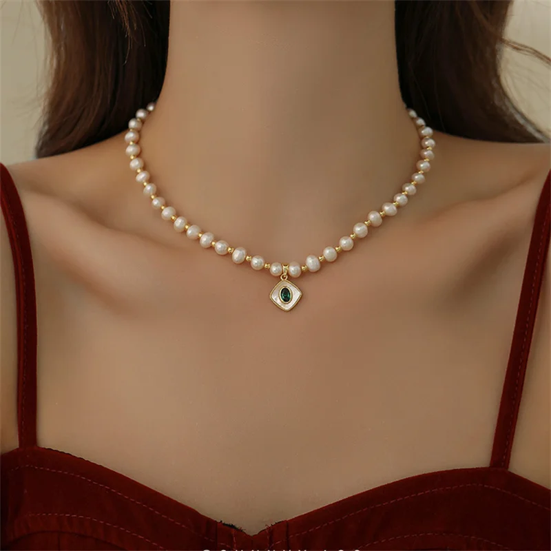 Necklaces Choker For Women Freshwater Imitation Pearl Clavicle Chain Party Daily Wear Fashion Jewelry