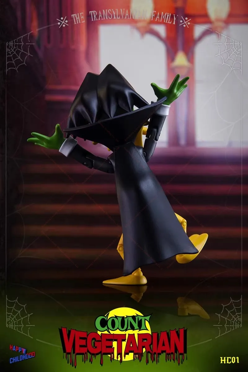 New HAPPY CHILDHOOD Count Duckula Figure VEGETARIAN COUNT SHF Action Figure Toy Moving Model Collecto Gift in Stock