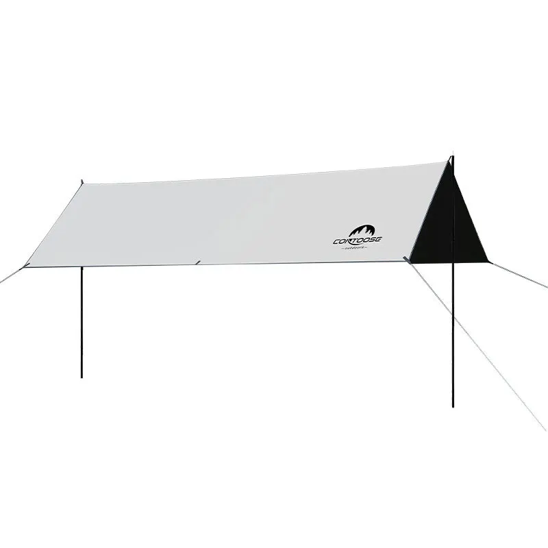 Imagem -06 - Toldo Revestido Preto para Camping Proteção uv Sombra do Sol Ultraleve Jardim Praia Protetor Solar Sombra