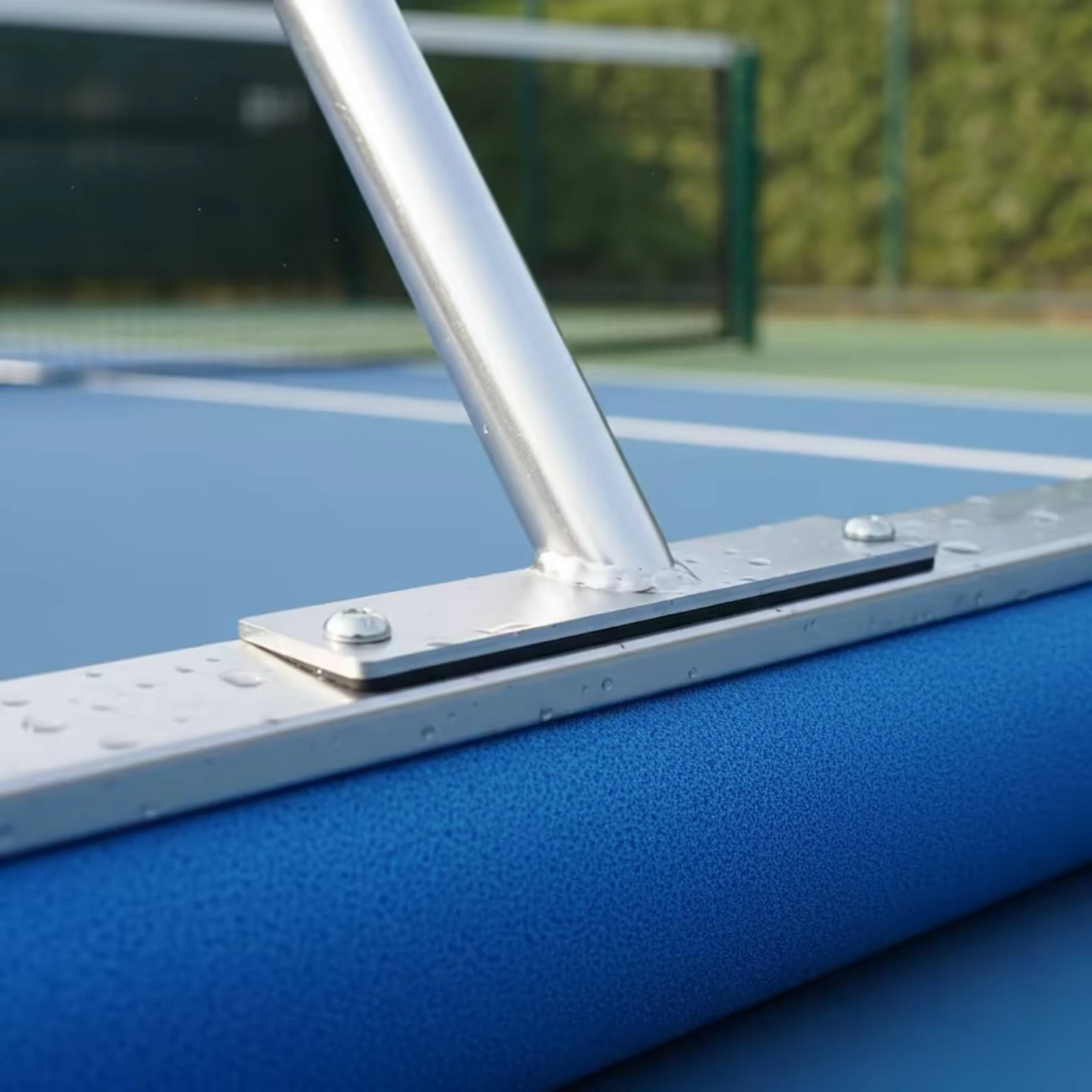 Court Water Absorber Long-Handled Roller Squeegee with Replaceable Roller Tool Absorbent for Tennis Players, Basketball Courts