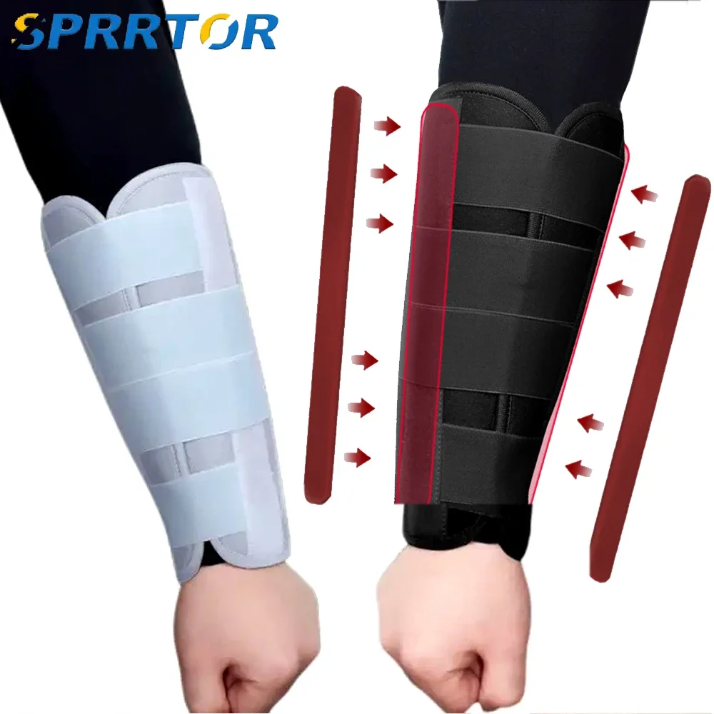 Tunnel Elbow Splint,Ulnar Nerve Night Brace,for Women Men,Arm Elbow Splint Support for Left and Right, Built-in 3 Support Plates