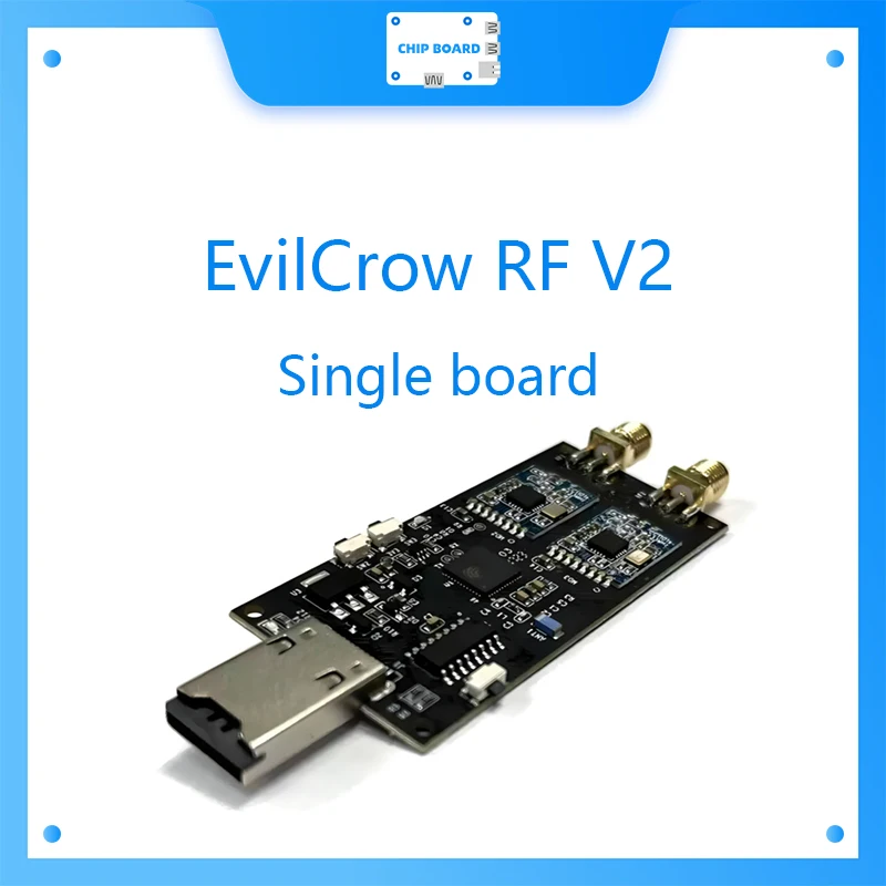 Evil Crow RF V2 جهاز الإرسال والاستقبال متعدد الترددات الراديوية أداة اختبار الأمن RF الألومنيوم حالة الأمن السيبراني للاختبار و