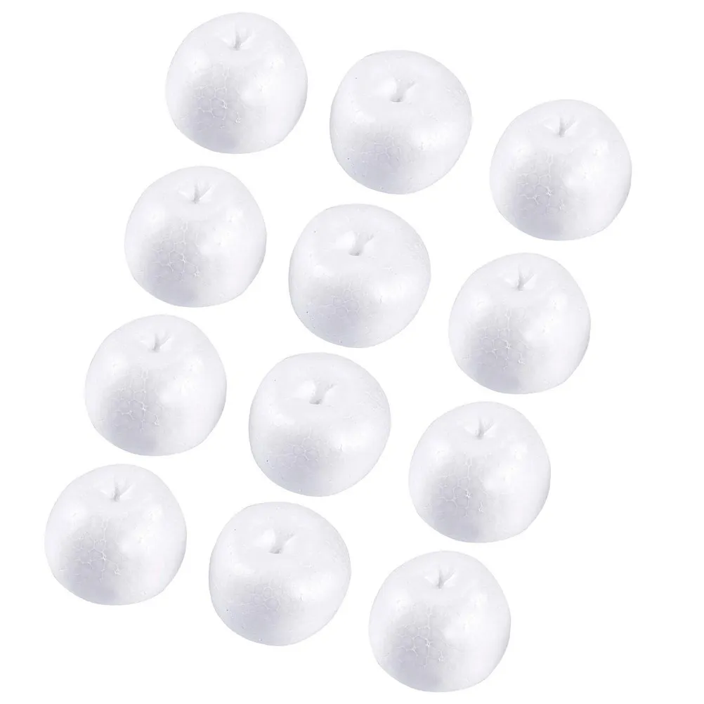 12Pcs Foam Emulation Creative DIY Painted Accessories Kids Handmade Handcraft Learning Set Painted Accessories