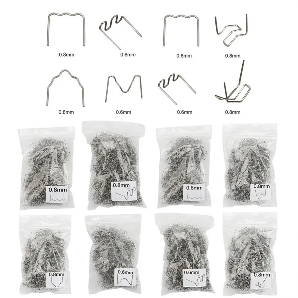 Imagem -06 - Grampos Quentes do Grampeador para o Amortecedor do Carro Soldador Plástico Kit de Reparo Automotivo Ferramentas de Solda 06 08 mm 500 Pcs