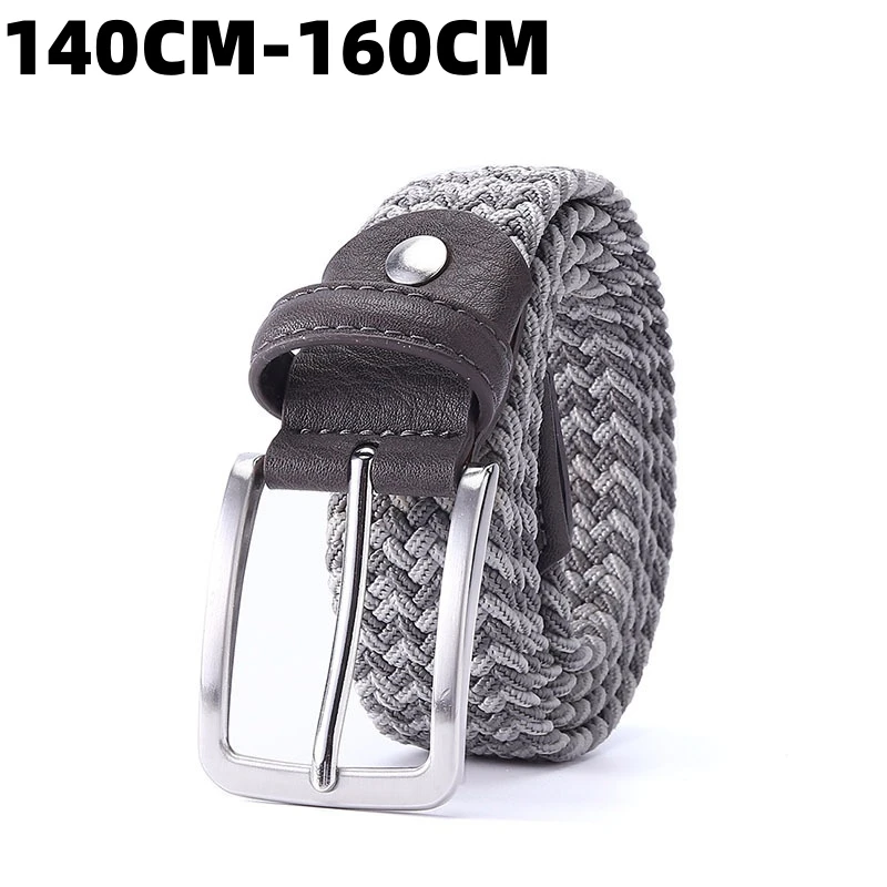 Men Width 140cm-160cm Large Size Elastic Woven Belt Mixed Webbing Luxury High Quality Slim Hand Extended Suit Denim Accessories