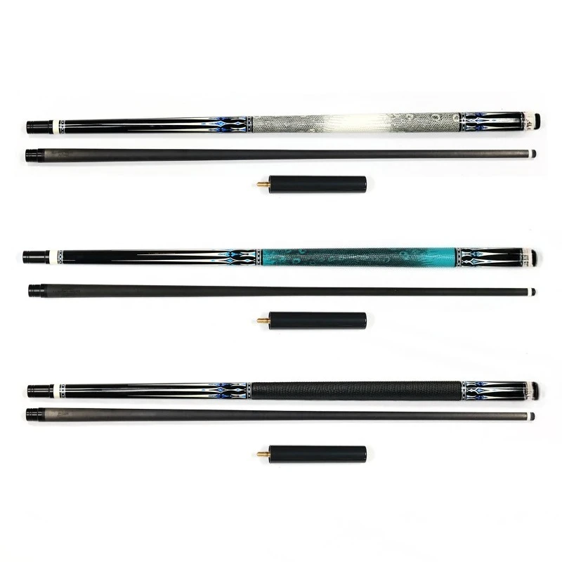 

High quality carbon fiber 11.5/12 1/2 pool club tacos with leather grip and extensions