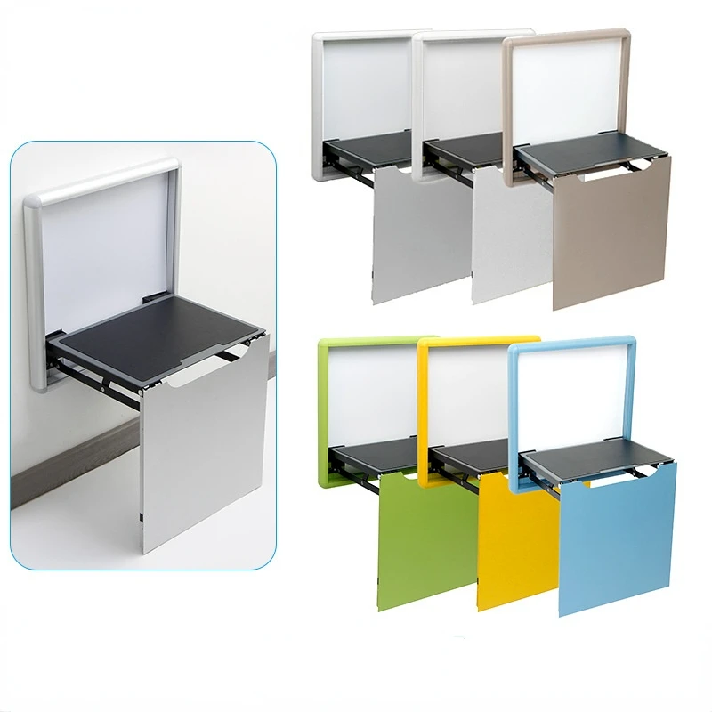 Folding Shower Seat Wall Mounted Home Care Wall Mounted Aluminum Fold Up Bathroom Stool Seating Chair