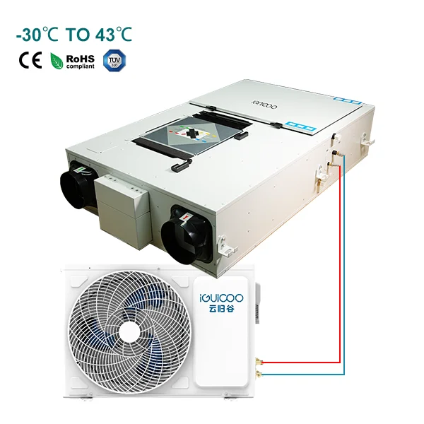 Fresh Air Ventilation System With Heating And Cooling Heat Recovery Ventilation With Heat Pump