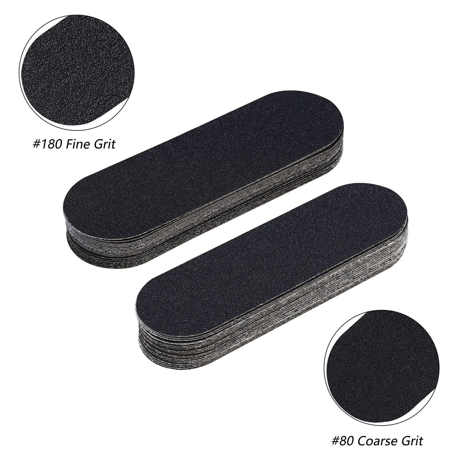 1/100PCS Pedicure File Refill Pads Callus Remover Foot Files Pedi File Replacement for Reusable Stainless Steel Foot Rasp Handle