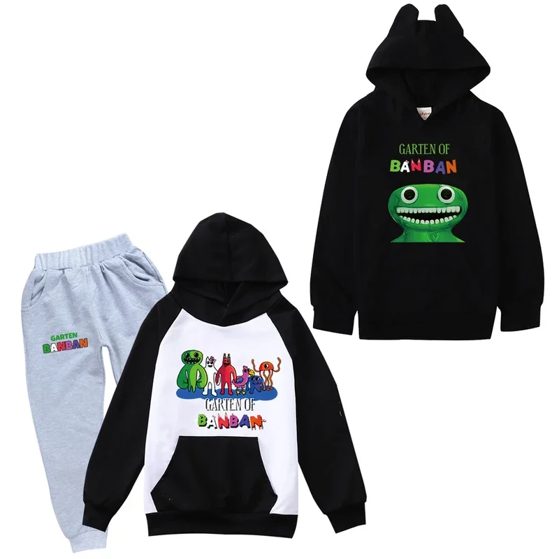 Garden of Banban Girls Boys Clothing Set Children Fashion Hoodies and Pant Set Kids Clothing Spring Autumn Sports Suit Tracksuit