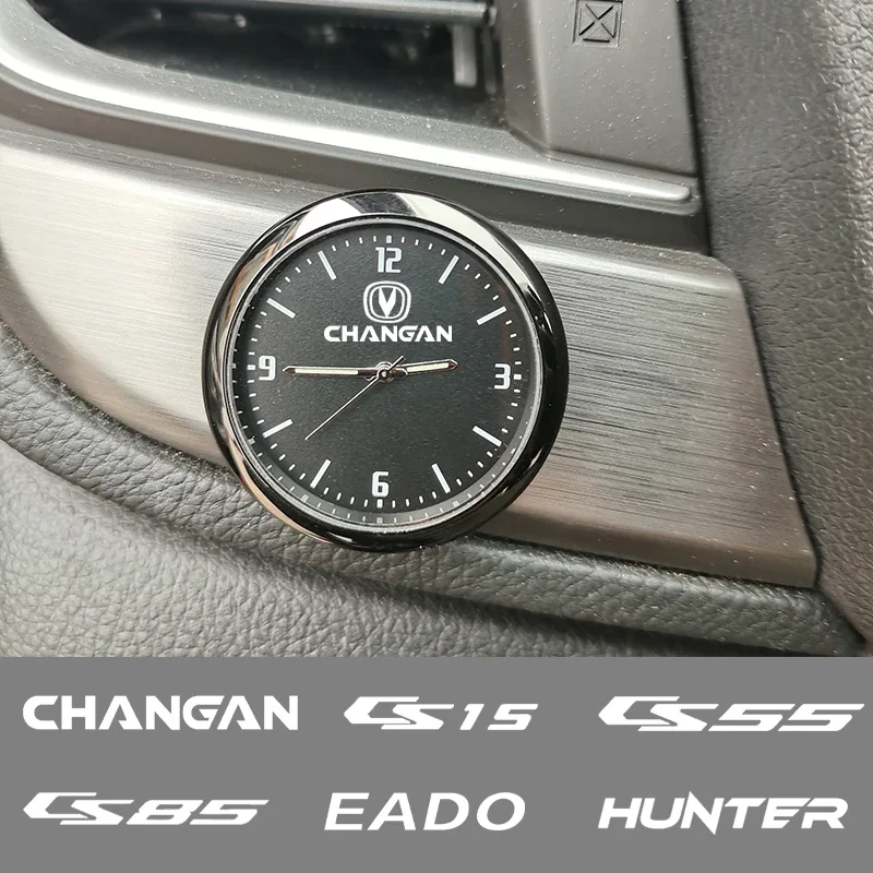 Car Quartz Clock Luminous Automobiles Internal Stick-On Digital Watch For changan CS15 CS35 CS55 CS75 CS95 OSHAN UNIT UNI-K EADO