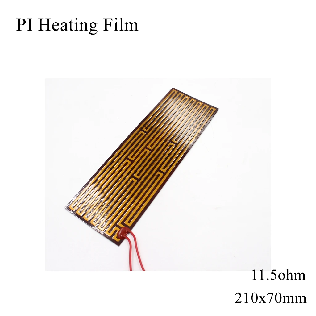 

PI Heating Film Polyimide Adhesive Electric Heater Flexible Plate Panel Pad Mat Foil Fuel Oil Engine Tank 5V 12V 24V 110V 220V
