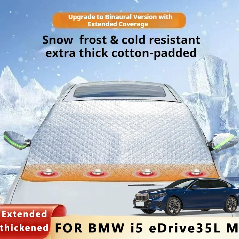 

Thickened Car Now Sunshade Windshield Cover With 5/9 Magnets UV Protection Anti Snow Sunlight For BMW I5 EDrive35L M
