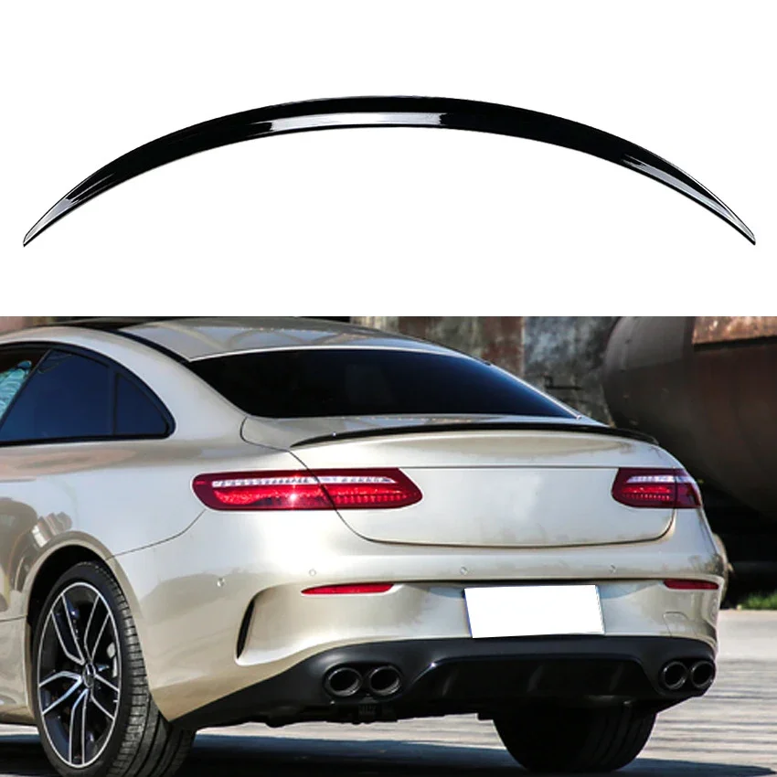 

2016 To Up For Mercedes Benz E Class Coupe W213 W238 C238 2 Door E200 E400 Spoiler Wing Lip By Glossy Black Carbon Fiber Look