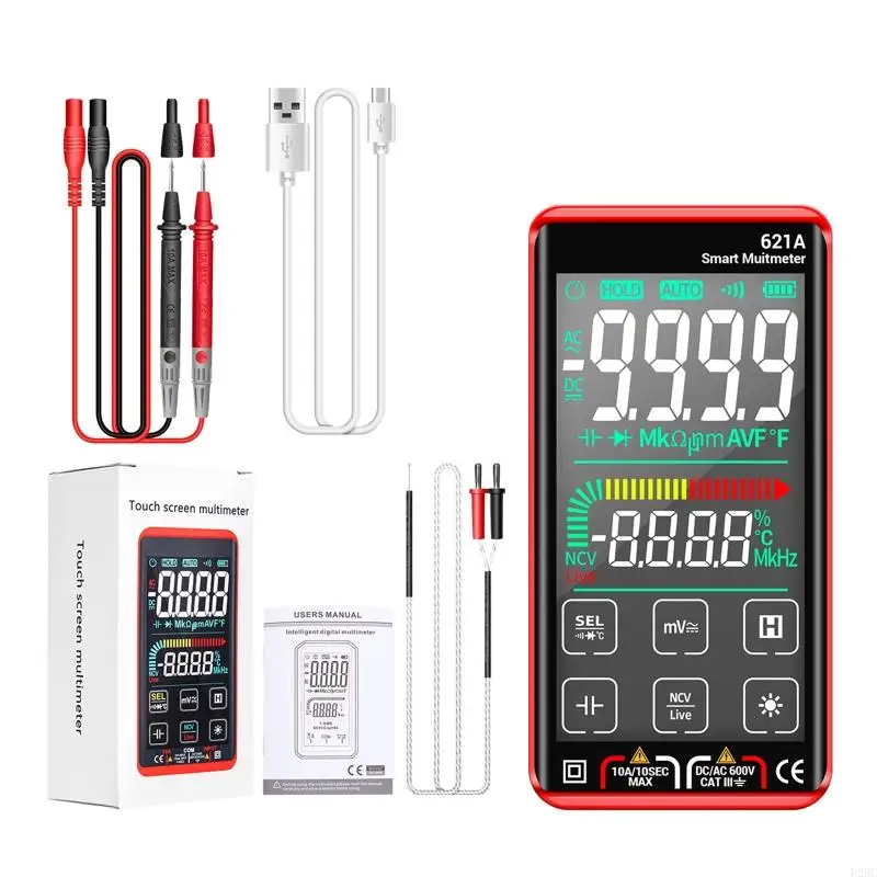 F26C Digital Multimeter Tester for Smart Auto Range Voltmeter for Electrical Testing & Automotive Circuit NCV Voltage Meter T