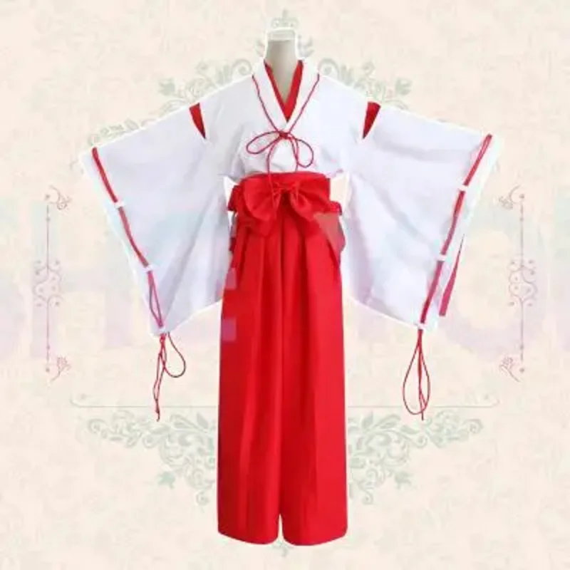 Anime Inuyasha Kikyo Kimono Full Set Cosplay Costume Halloween Costume Costume OA4575